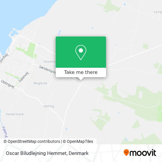 Oscar Biludlejning Hemmet map