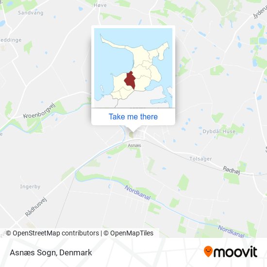 Asnæs Sogn map