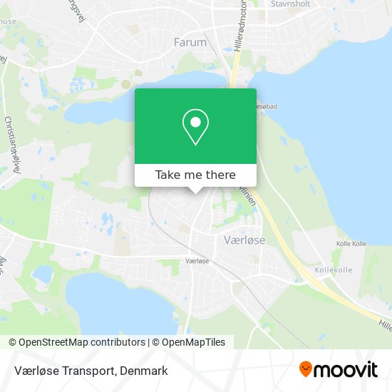 Værløse Transport map