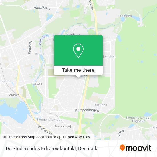 De Studerendes Erhvervskontakt map