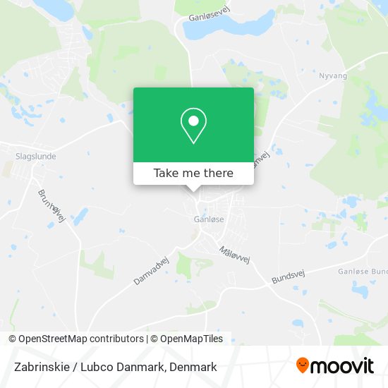 Zabrinskie / Lubco Danmark map