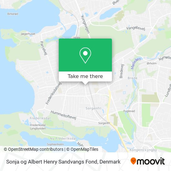 Sonja og Albert Henry Sandvangs Fond map