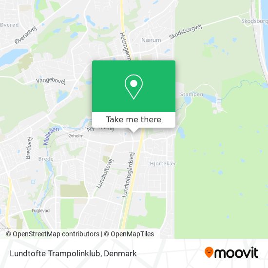 Lundtofte Trampolinklub map