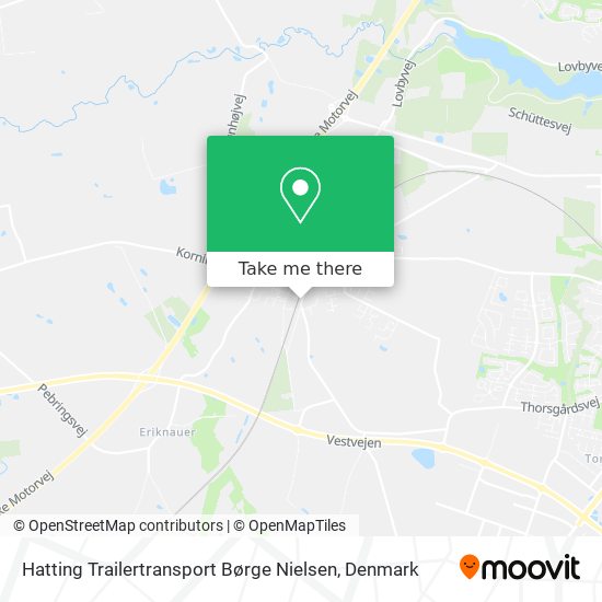 Hatting Trailertransport Børge Nielsen map