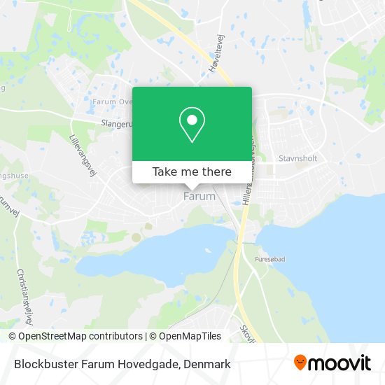 Blockbuster Farum Hovedgade map