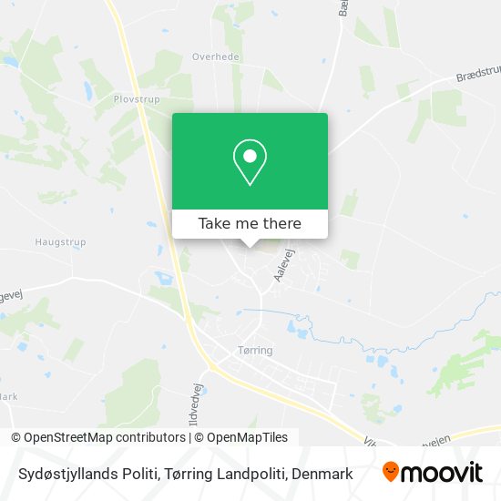 Sydøstjyllands Politi, Tørring Landpoliti map