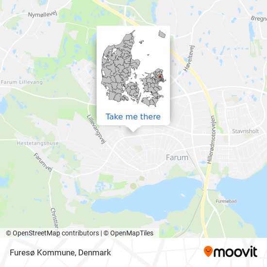 Furesø Kommune map