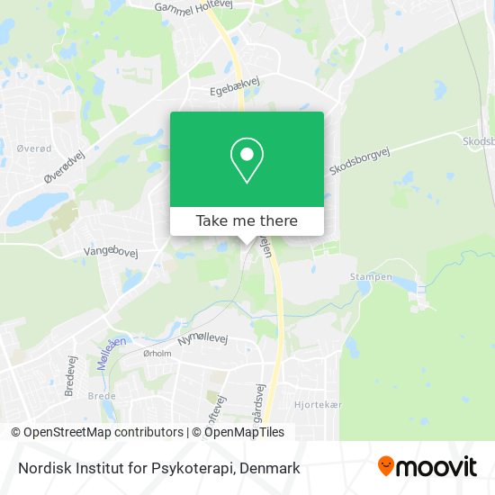 Nordisk Institut for Psykoterapi map