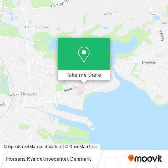 Horsens Kvindekrisecenter map