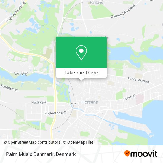 Palm Music Danmark map