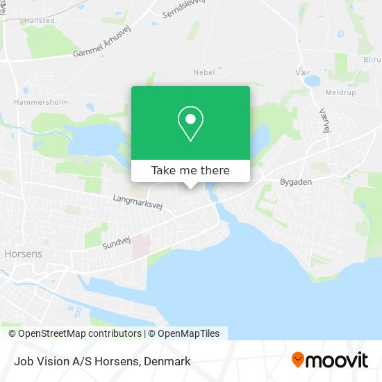 Job Vision A/S Horsens map