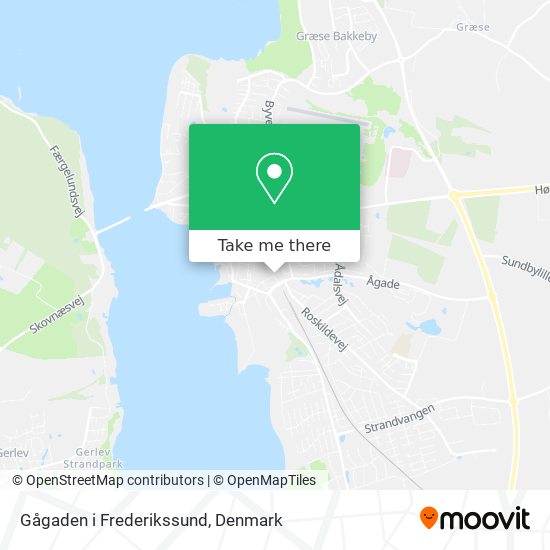 Gågaden i Frederikssund map