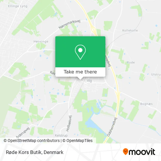 Røde Kors Butik map