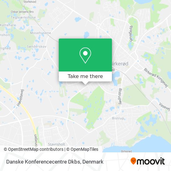 Danske Konferencecentre Dkbs map