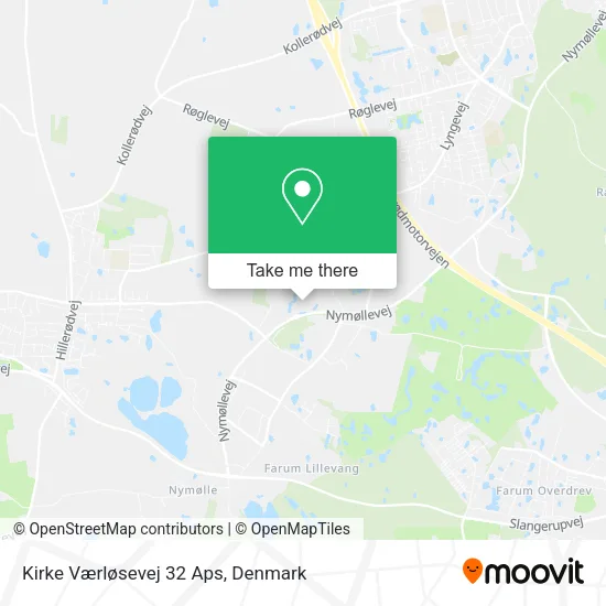 Kirke Værløsevej 32 Aps map