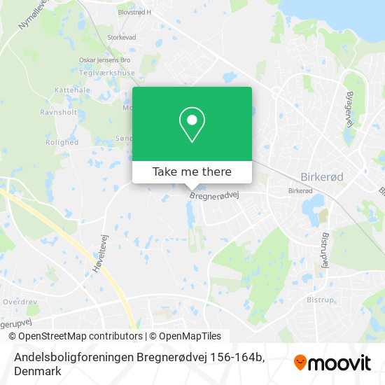Andelsboligforeningen Bregnerødvej 156-164b map