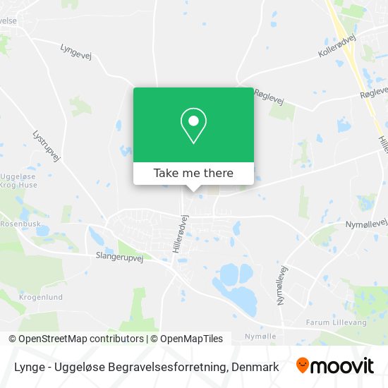 Lynge - Uggeløse Begravelsesforretning map