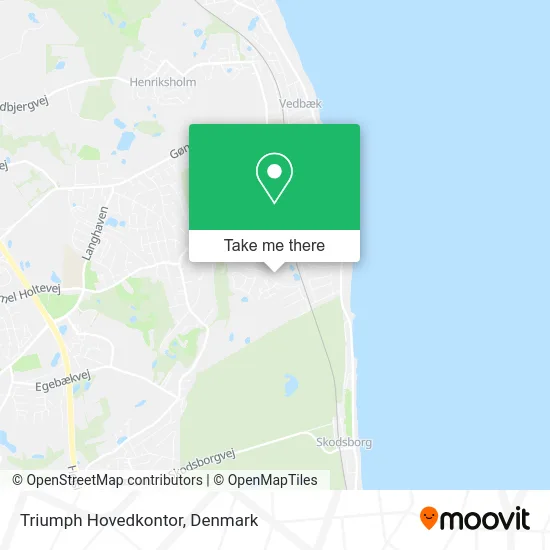 Triumph Hovedkontor map