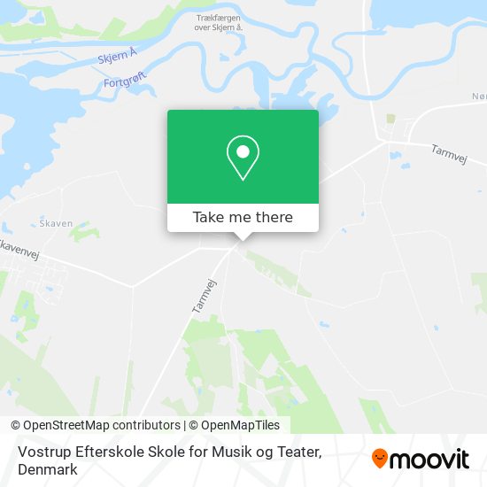 Vostrup Efterskole Skole for Musik og Teater map