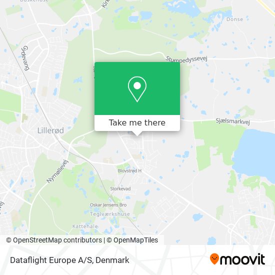 Dataflight Europe A/S map