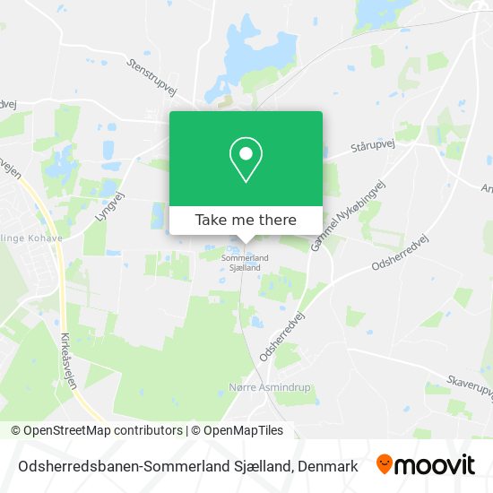 Odsherredsbanen-Sommerland Sjælland map