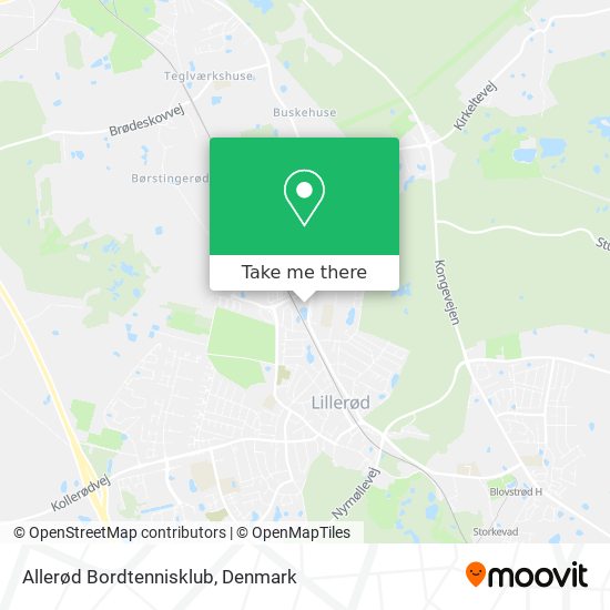 Allerød Bordtennisklub map