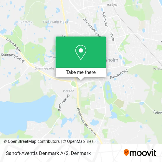 Sanofi-Aventis Denmark A/S map