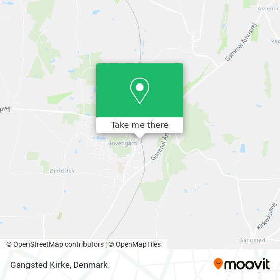 Gangsted Kirke map