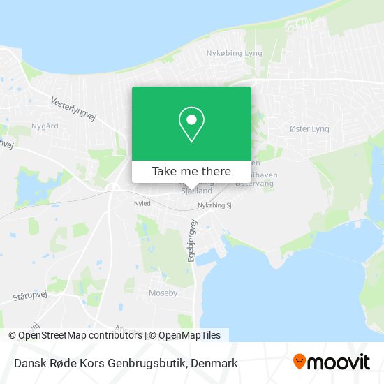Dansk Røde Kors Genbrugsbutik map