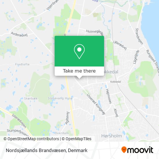 Nordsjællands Brandvæsen map