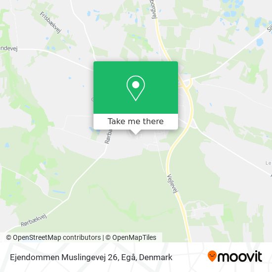 Ejendommen Muslingevej 26, Egå map