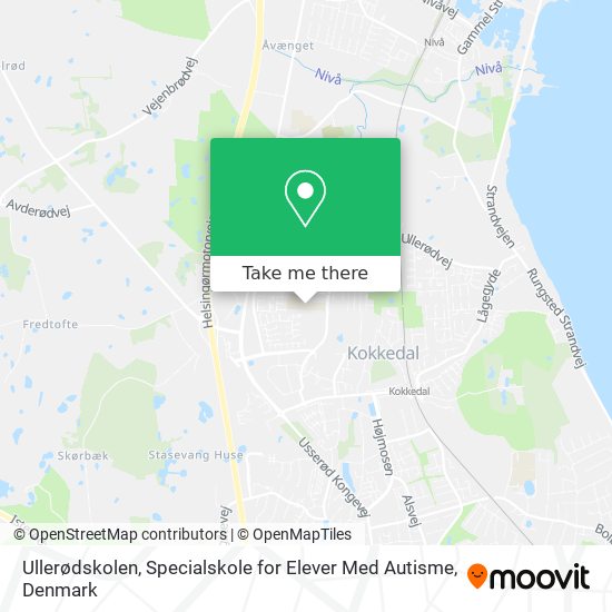 Ullerødskolen, Specialskole for Elever Med Autisme map