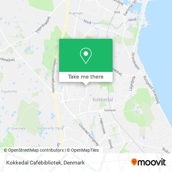 Kokkedal Cafébibliotek map