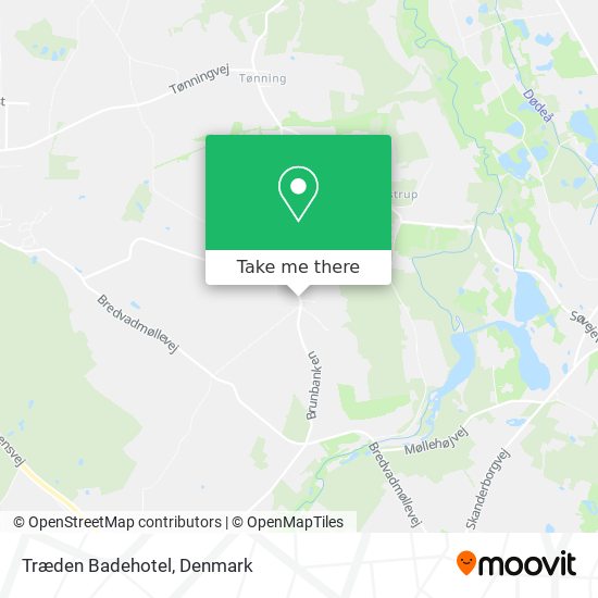 Træden Badehotel map