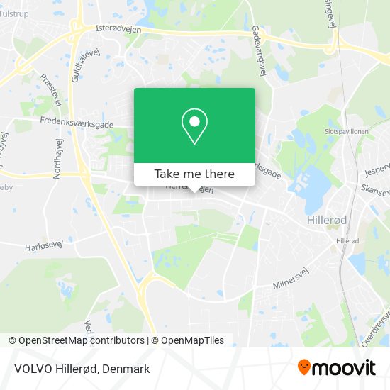 VOLVO Hillerød map