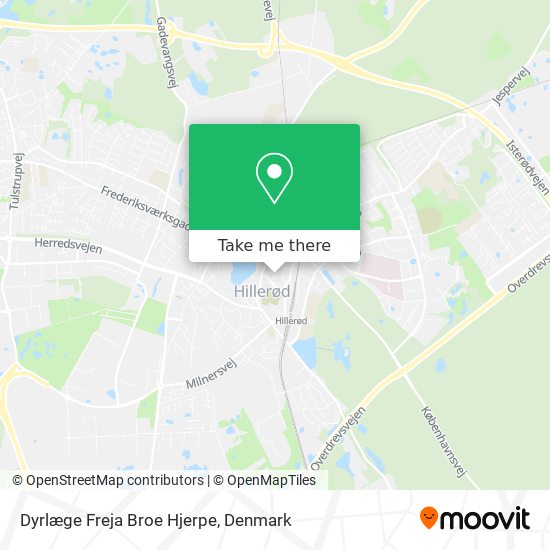 Dyrlæge Freja Broe Hjerpe map