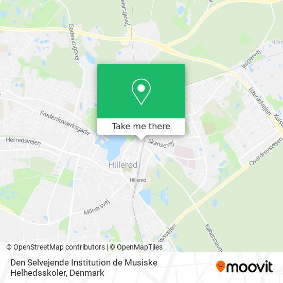 Den Selvejende Institution de Musiske Helhedsskoler map