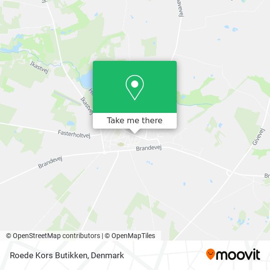 Roede Kors Butikken map