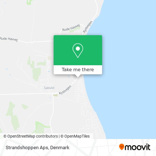 Strandshoppen Aps map