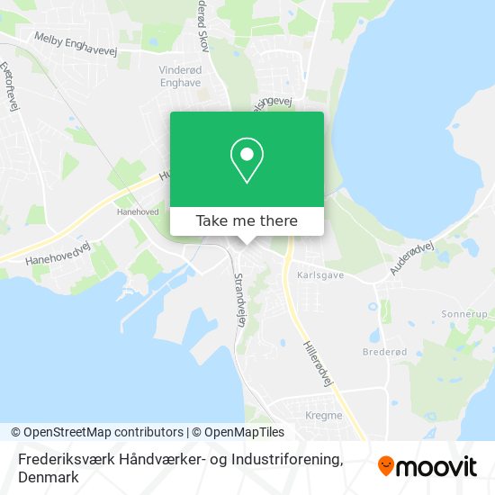 Frederiksværk Håndværker- og Industriforening map