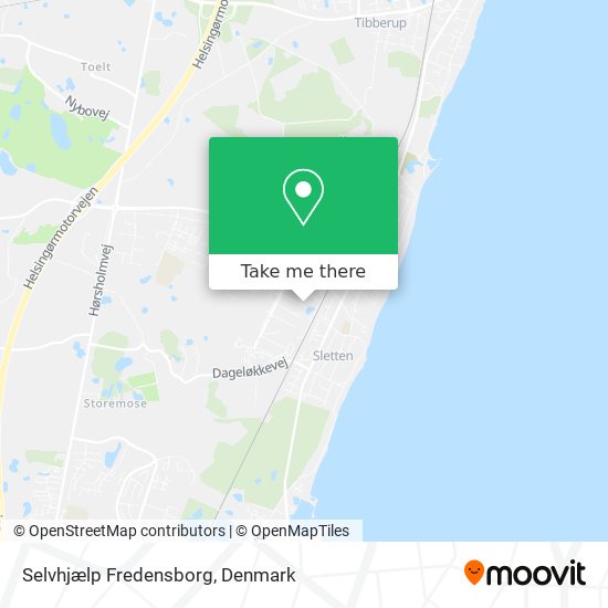 Selvhjælp Fredensborg map