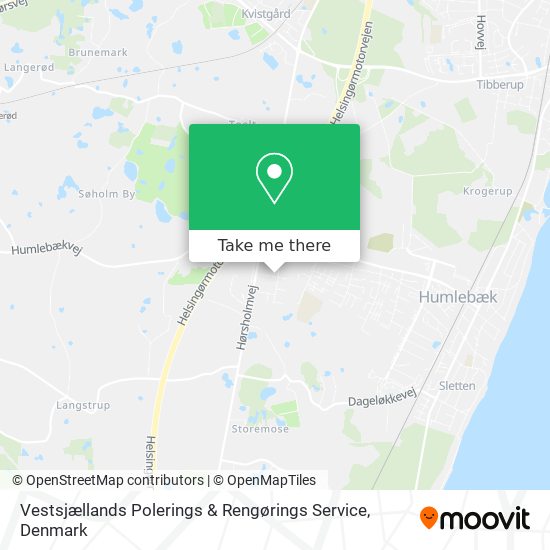 Vestsjællands Polerings & Rengørings Service map