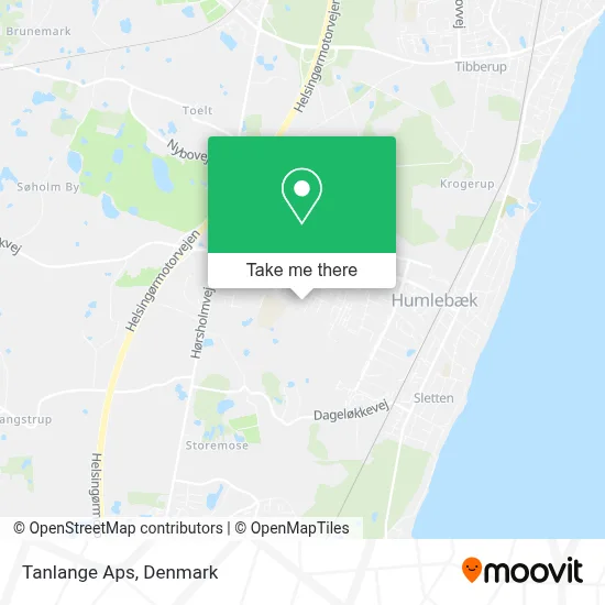 Tanlange Aps map