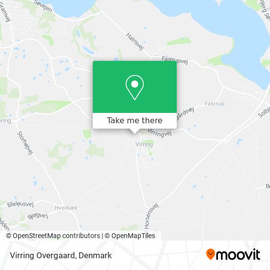 Virring Overgaard map