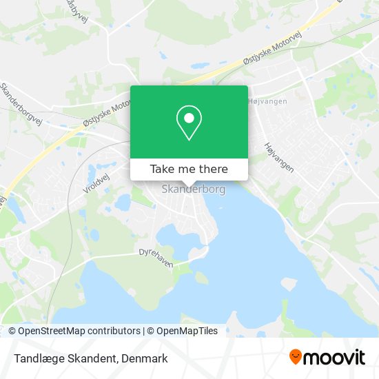 Tandlæge Skandent map