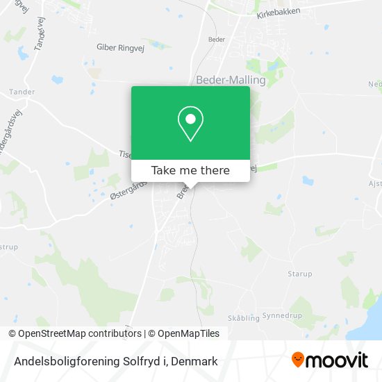 Andelsboligforening Solfryd i map