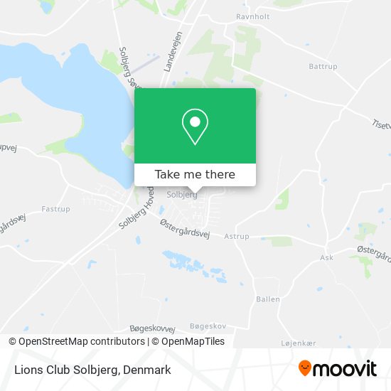 Lions Club Solbjerg map