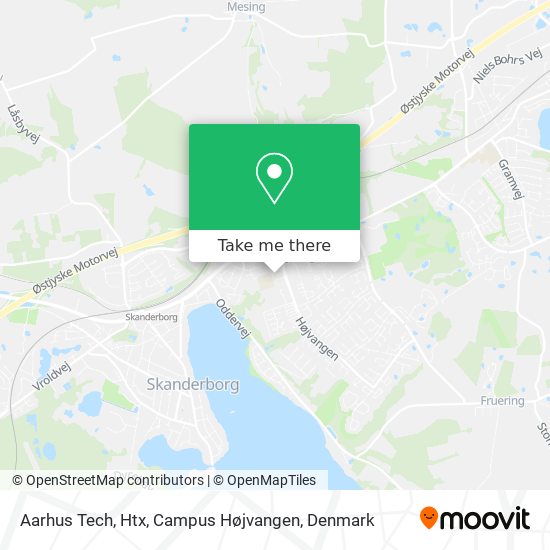 Aarhus Tech, Htx, Campus Højvangen map