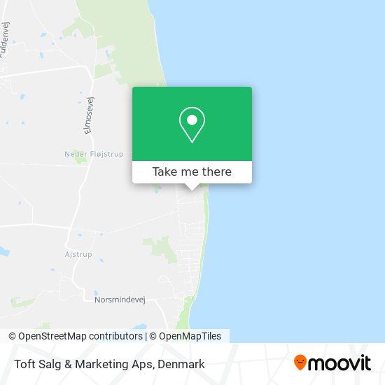 Toft Salg & Marketing Aps map