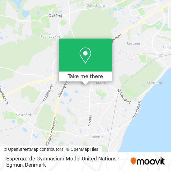 Espergærde Gymnasium Model United Nations - Egmun map